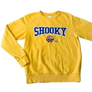 CHOCOOLATE SHOOKY Sweatshirt Yellow Size Small